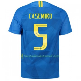 Günstige Fußballtrikots Brasilien Casemiro 5 WM 2018 Auswärts-trikot kaufen